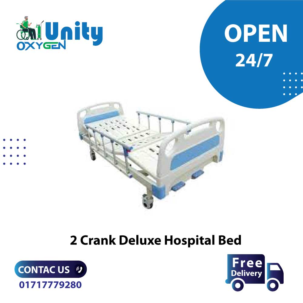 Manual 2 Creak Medical Patient Bed Price in Bangladesh Unity Oxygen
