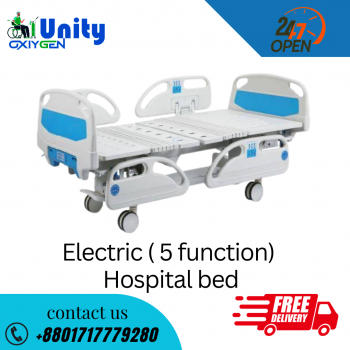 High Quality 5 Function Electric ICU Bed with Mattress Price in BD
