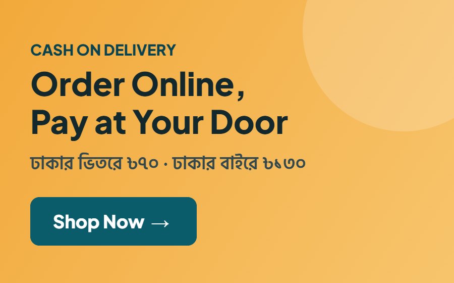 Cash on delivery across Bangladesh